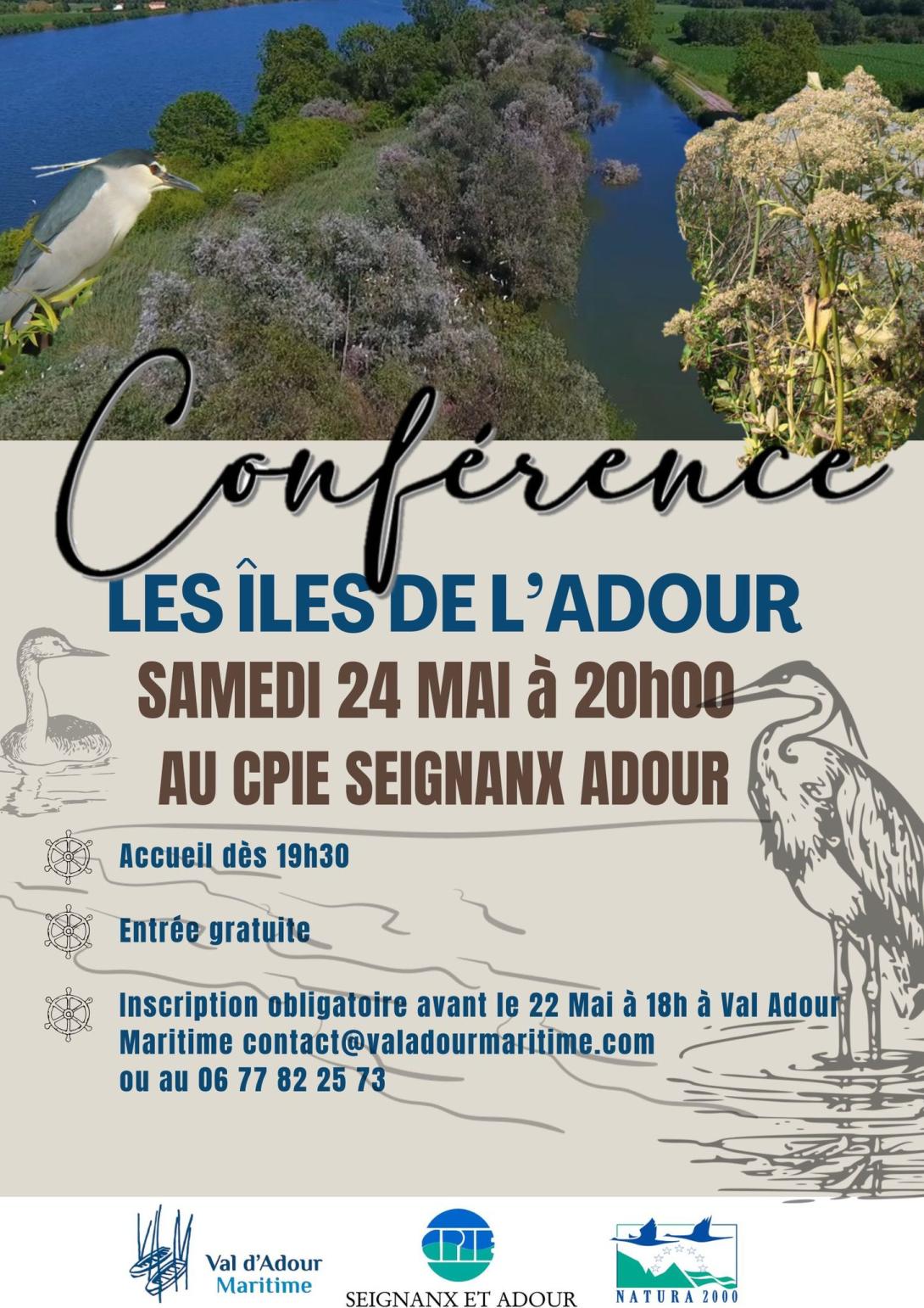 Conférence îles de l'Adour